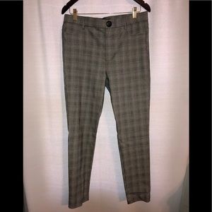 Zara straight leg plaid dress pants
